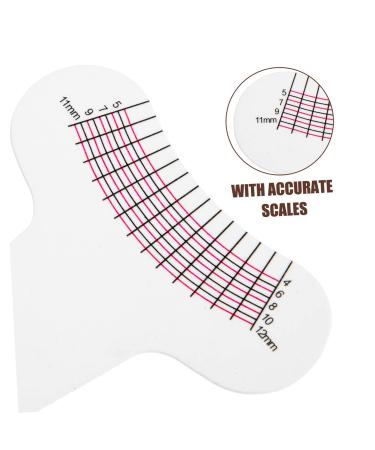 30 Pcs Paper Eyelash Measuring Rulers - Precision Lash Curling Degree & Length Tool - Assorted Colors - Perfect for Eyelash Extensions - Buy Online on GoSupps.com
