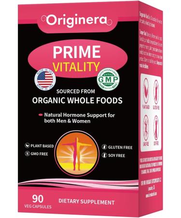 Organic Whole Food Supplement Natural Hormone Support for Both Men & Women Non-GMO Vegan Soy Free Gluten Free Made in USA Enhances Libido and Sexual Performance Maca Ginseng Tongkat Ali - Buy Online on GoSupps.com
