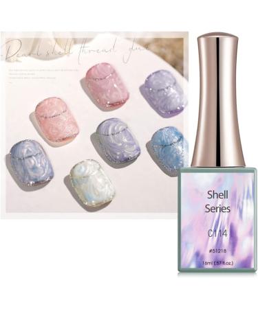 Thread Shell Nail Gel Polish 16ML Venalisa Nail Varnish Pearl Shell Semi Permanent Soak Off UV Diamond Tempered Top Coat - (Color: 161 Black 7.3ml) - Buy Online on GoSupps.com