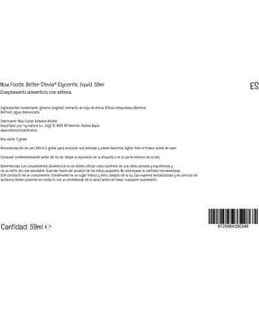Now Foods BetterStevia Glycerite Liquid 60ml - Vegan Sugar Substitute - Lab-Tested, Soy-Free, Gluten-Free, Non-GMO - Buy Online on GoSupps.com