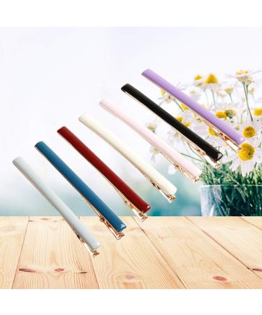 Beaupretty Alligator Hair Clips Set - Long Thin Duckbill Hair Pins - Solid Color Alloy Barrettes - 7pcs - Buy Online on GoSupps.com