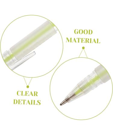 Mikinona 5pcs Beauty Spot Eyebrow Pen Fluorescent Green Pen Markers Pen Marking Pen Plastic - Buy Online on GoSupps.com