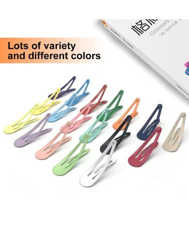 CYBAUG 100-Pack Metal Hair Clips for Girls - Cute Snap Barrettes for Fine/Thick Hair - Colored Hair Accessories - 2 inch - Buy Online on GoSupps.com