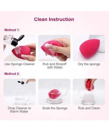 DUAIU Beauty Blenders 6PCS Makeup Sponge Set - Non-Latex Foundation Sponge for Liquid, Creams, and Powders - Buy Online on GoSupps.com