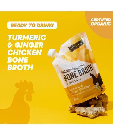 Broya Bone Broth Variety Pack - Grass-Fed Beef Bone Broth & Organic Chicken Bone Broth - Keto and Paleo Friendly Gluten-Free Ready to Sip or Cook - 500 ml (8 Pack) Variety 500 ml (Pack of 8) - Buy Online on GoSupps.com