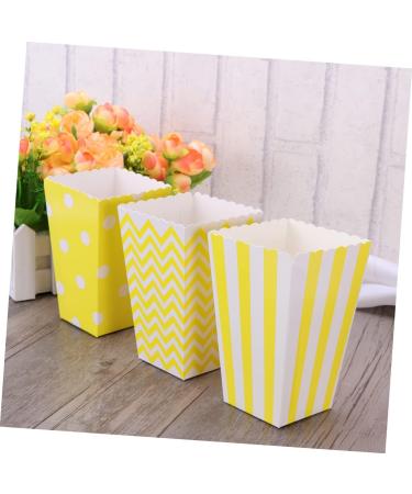 JECOMPRIS 144 Pcs Party Bag Popcorn Bags Party Birthday Gifts for Men Popcorn Container Popcorn Boxes Cardboard Mens Gift Men s Gift Paper Popcorn Snack Container Disposable Decorate Man mediumx3pcs Yellowx3pcs - Buy Online on GoSupps.com