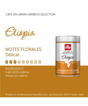 Illy Coffee Beans - Luxury Arabica Selection from Ethiopia | Pack of 6 (250g Each) - Premium International Shipping - Buy Online on GoSupps.com