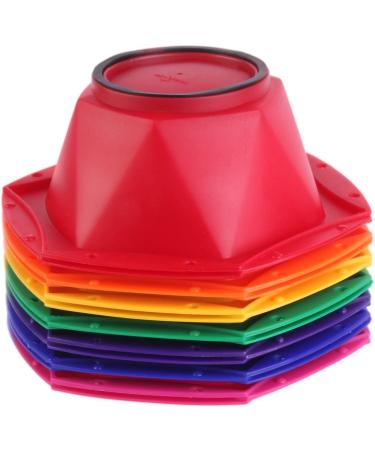 Rainbow Hair Coloring Dye Mixing Kit - Set of 7 Bowls and Brushes - Buy Online on GoSupps.com