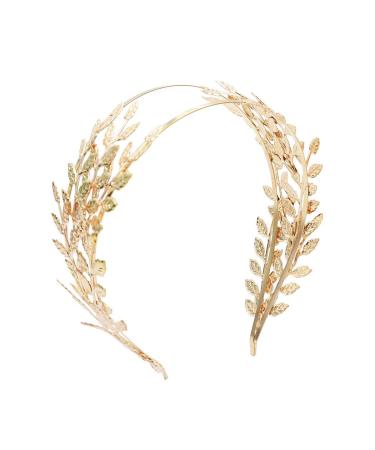 KIPETTO Greek Roman Goddess Gold Leaf Crown Headband - Bridal Wedding Accessory - Buy Online on GoSupps.com