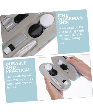 Solustrie Double-Layer Glasses Case | Portable Glasses Holder & Travel Accessory | Stylish Ornament Set for Specs | International Shipping Available - Buy Online on GoSupps.com