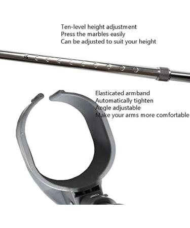 Walking Crutches Medical Elbow Crutch Folding Aluminum Walking Stick Lightweight Height Adjustable Telescopic Forearm Crutch Ergonomic Cuff for Women Men Lightweight Walking Aid Silver - Buy Online on GoSupps.com