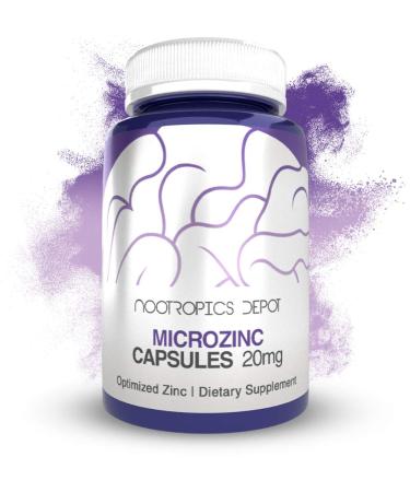 MicroZinc Capsules | 20mg | Optimized Zinc Supplement | 90 Count 90 Count (Pack of 1)