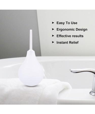 Skhaovs 240 ml Silicone Enema Kit for Men & Women - Reusable Intestinal Cleaner with 2 Smooth Nozzles | Anal Shower & Intestinal Irrigator - Buy Online on GoSupps.com
