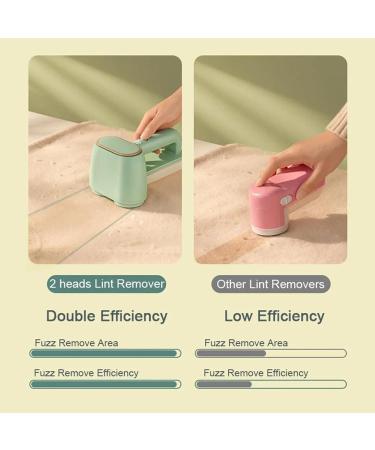 Electric Fabric Shaver & Lint Remover - Dual-Head 3 Speeds Rechargeable - Perfect for Clothes & Furniture - Buy Online on GoSupps.com