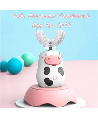 Kids Electric Toothbrush - U-Shaped Toddler Toothbrush with 2 Brush Heads, 2 Cleaning Modes, Smart Timer, Waterproof - Ages 2-14 - Buy Online on GoSupps.com