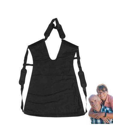 Generic lifting belt for patient lifter lifting belt for patient lifter - full body loop |Full body lifting belt made of mesh fabric with toilet opening lifting belts for bedridden patients and M black