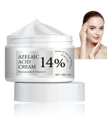 Azelaic Acid Cream 14% Azelaic Acid Face Cream Azelaic Acid Serum Face Cream Face Moisturiser Hydrating Anti Acne Cream Skin Tightening Cream for Face Facial Moisturizer with Niacinamide & Vitamin C