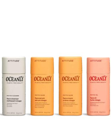 ATTITUDE Oceanly Radiant Skin Daily Facial Care Routine | EWG Verified Vegan Plastic-Free Travel Size Set - Buy Online on GoSupps.com