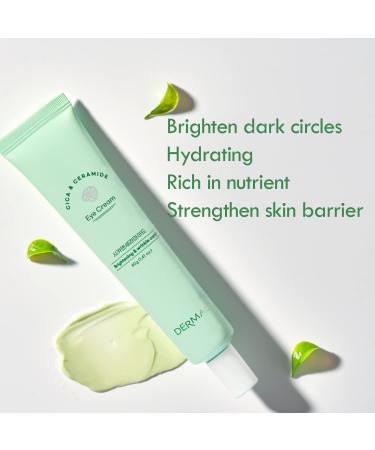 DERMAL Cicamide Nourishing Anti-Wrinkle Eye Cream 1.41 oz - Centella Asiatica Extracts Ceramide - Fight Signs of Aging Dark Circles Under Eye Bags - Buy Online on GoSupps.com
