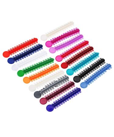 Multicolored Teeth Correction Elastic Braces - 40pcs Dental Ligation Rubber Bands for Oral Care | International Shipping - Buy Online on GoSupps.com