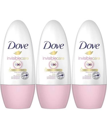 Dove Invisible Care Antiperspirant Roll-On Floral Touch 50 Ml / 1.7 Ounce (Pack of 3) - Buy Online on GoSupps.com