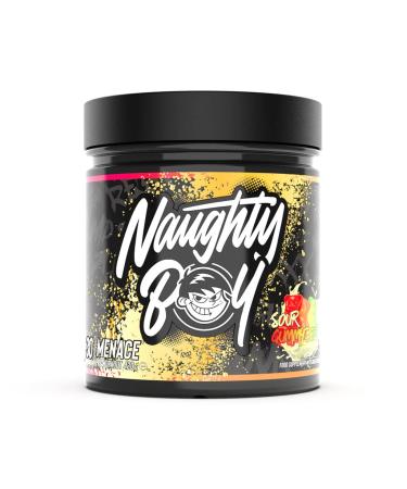 Naughty Boy Menace Pre-Workout Powder Containing Citrulline Beta Alanine & High Caffeine Energy & Focus for Men & Women - 420g/30 Servings (Sour Gummy Bear)