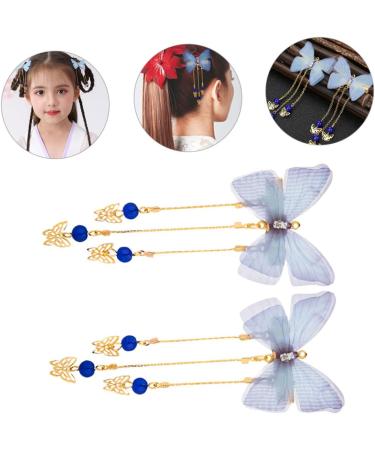FOMIYES 5 Pairs Hanfu Butterfly Headdress Hanfu Hair Clip Metal Side Hair Barrette Fabric Hairpin Tassel Hair Clips Jeweled Hair Clips Chinese Hair Clips Chinese Style Child China Alloy - Buy Online on GoSupps.com
