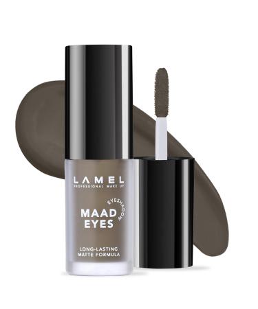 Lamel Liquid Matte Eyeshadow: High-Pigmented & Long-lasting - Quick-Drying  Hypoallergenic - Creamy & Smooth Formula - Easy-to-apply  Buildable & Blendable Maad Eyes   403  5.2ml /0.17oz (Gray) Savage