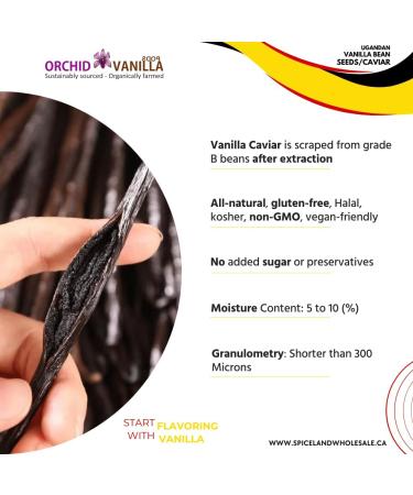Ugandan Vanilla Bean Seeds/Caviar (2 Pound) - Buy Online on GoSupps.com