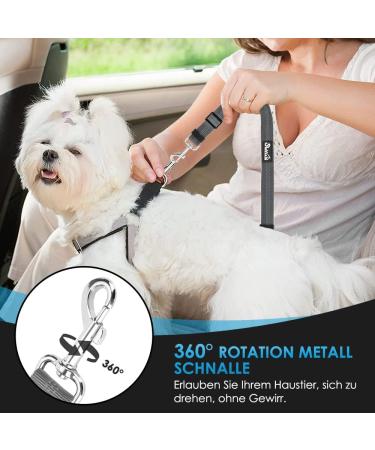 Slowton Dog Car Belt - 2PC Adjustable Reflective Headrest Straps for Safe Travel | Premium Dog Seatbelt - Buy Online on GoSupps.com