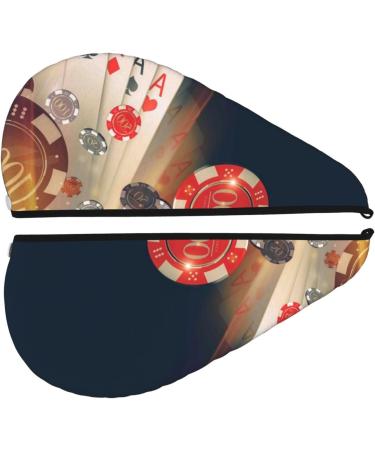 Buy Casino Poker Chips Microfiber Hair Towel | Soft Absorbent Quick Dry Wrap for Women | Ideal for Long Curly & Thick Hair - Buy Online on GoSupps.com