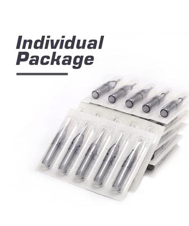 Autdor 100Pcs Disposable Tattoo Tips Mixed for Various Needle Sizes | Sterilized Plastic Tattoo Tips | Round/Flat Mixed-2 - Buy Online on GoSupps.com