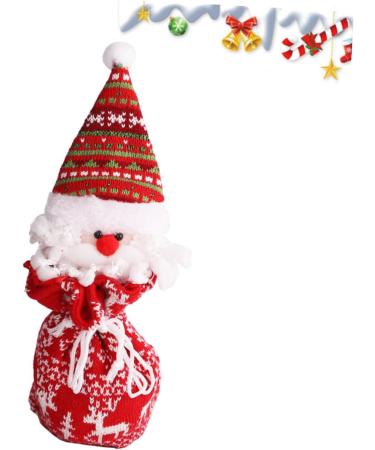SEWOART 1pc Storage Ornament Child Adorable Hanging Claus Knitted Santa Candy Kids Bag Bags Draw - Buy Online on GoSupps.com