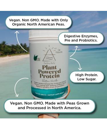 nbpure Earthy Andy Plant Powered Protein  Gluten-Free  Non-GMO  Cruelty Free Pea Protein Powder  Vanilla  30 Servings - Buy Online on GoSupps.com