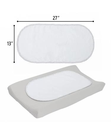 TILLYOU 6PK Larger Softer Changing Pad Liners Waterproof  27" x 13" Washable Reusable Flannel Cotton Changing Table Cover Liners Leakproof  Portable Baby Changing Mat for Boys Girls  White White 27x13 Inch (Pack of 6) - Buy Online on GoSupps.com