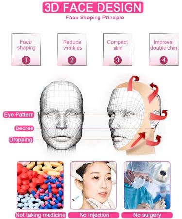 Face Slimming Cheek Belt Bandage Belt Mask Face-Lift Double Chin Skin Strap Jaw Support Facial Lifting Strap Belt for V Face Line Slim - Buy Online on GoSupps.com