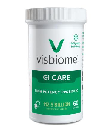 Visbiome GI Care - High Potency Probiotic - 112.5 Billion CFU Live Probiotics Original De Simone Formulation Made in USA 60 Capsules. 60 Count (Pack of 1)