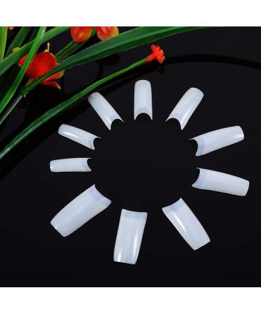 Ancllo 100 Pcs Natural Gel Nail Shape - Full Cover Dual Nail System C Curve Nail Extensions & Manicure Tools - Buy Online on GoSupps.com