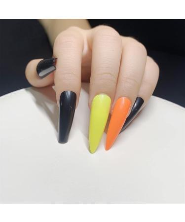 100Pcs/Set DIY Halloween Nails Press on Nails Easy Applying Beautiful Nail Sticker Exquisite Nails for Women 8 - Buy Online on GoSupps.com