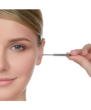 goforwealth Earwax Removal kit Ear Wax Removal Ear Pick Tools Reusable Ear Cleaner Stainless Steel Ear Pick Set with Box Utility to Use Advantage - Buy Online on GoSupps.com