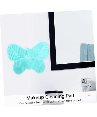 1pc Silicone Scrub Pad & Beauty Tool - Makeup Cleaning Mat & Lip Brush Cleaner | 23x17cm Green - Buy Online on GoSupps.com