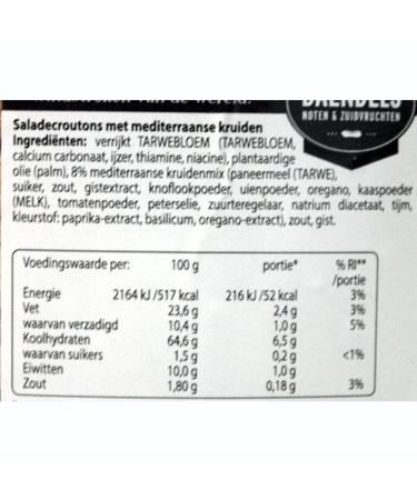 Buy Daendels Mediterranean Salad Croutons 700g - Crunchy Toppings for International Shipping - Buy Online on GoSupps.com