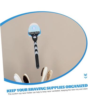 Shop Iwowhero 2-Piece Razor Holder Set | Suction Cup Bathroom Organizer & Hooks for Razors - Buy Online on GoSupps.com
