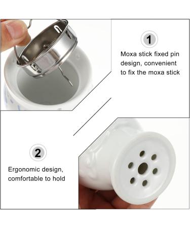 FOMIYES 3-StK Moxibustion Doses | Health & Wellness Guasha-Pot | Ceramic Moxibustion Device for Effective Pain Relief - Buy Online on GoSupps.com