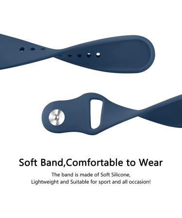 3 Pack Silicone Bands for Fitbit Charge 4 Bands for Women Men  Soft Breathable Sport Replacement Wristbands for Fitbit Charge 4/Charge 3/Charge 3 SE (Black/Navy Blue/Grey  Small) Black/Navy Blue/Grey Small - Buy Online on GoSupps.com