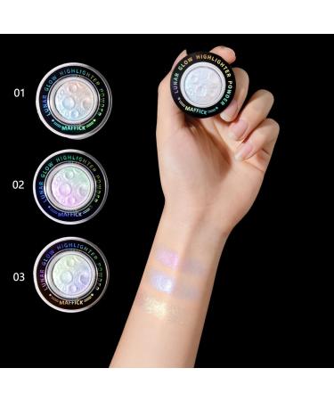 Shimmer Glitter Eyeshadow Palette - Ultra-Blendable Korean Eye Makeup | Sparkle Silver Champagne Gold Metallic Pigment - MF374 #02 - Buy Online on GoSupps.com
