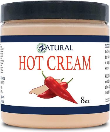 Organic Hot Cream 8oz: Cellulite & Muscle Rub, Pain Relief & Weight Loss, Skin Firming Body Wrap - Doctor Formulated Professional Grade - Buy Online on GoSupps.com