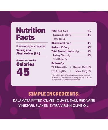 Freestyle Snacks Olive Snack Packs - Fresh Pitted Kalamata Olives Marinated in Extra Virgin Olive Oil - All Natural, Non-GMO, Paleo, Keto Snacks from Greece - Salty 4oz (3 Pack) - Buy Online on GoSupps.com