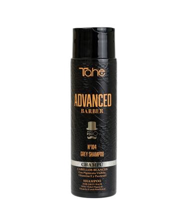 Tahe Advanced Barber Men's Shampoo for White, Grey or Highlighted Hair No. 104 Grey, 300 ml
