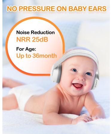 ZOHAN EM001 Baby Ear Protetion Headphones for Toddler and Infant Up to 36 Months-CE & CPC Certified White - Buy Online on GoSupps.com